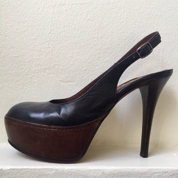 MARNI Sligback Platform Heels Sieze 38 - Picture 1 of 14